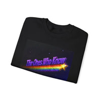 Crewneck Sweatshirt — "The Ones Who Know" Retro Rainbow Shooting Star Design