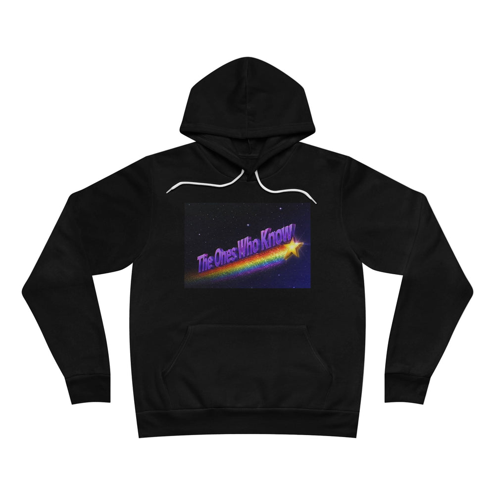 The Ones Who Knew Hoodie — Retro Rainbow Shooting Star Graphic